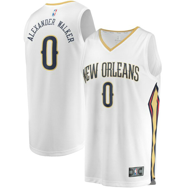Maillot New Orleans Pelicans Homme Nickeil Alexander-Walker 0 Association Edition Blanc